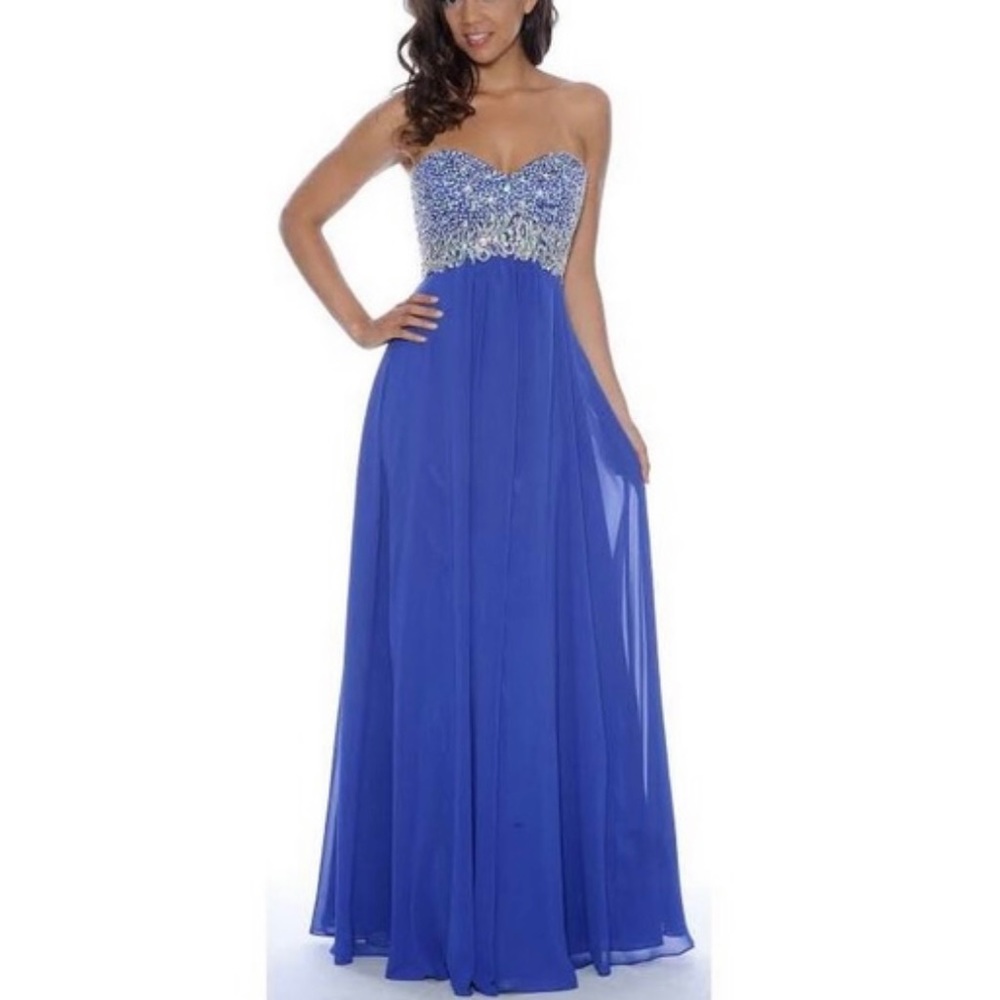 Blue prom dress